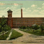 Postcard showing Loray Mill building in 1908.