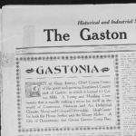 Section of Gaston Progress newspaper from 1912 describing Gastonia as a "City of Magic Energy"