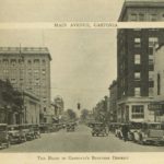 Cars fill Main Avenue in 1936