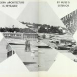 Two pages showing architecture at Hunter Huss High School