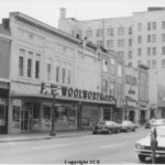 Woolworths building and downtown Gastonia