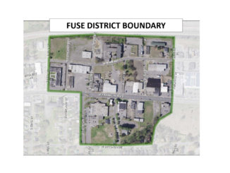 Map showing FUSE District boundaries