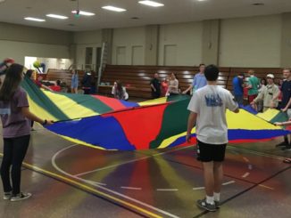 Teenagers having fun at recreation center