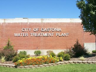 Water plant sign: City of Gastonia Water Treatment Plant