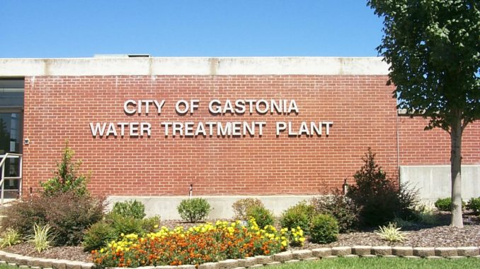 Water plant sign: City of Gastonia Water Treatment Plant