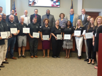 Municipal Citizens Academy graduates with City Council