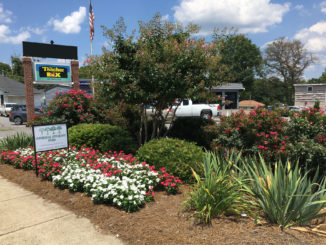 landscaping award sign at Teacher Box