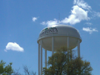 Water tower with Gastonia logo