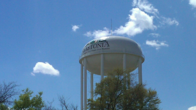 Water tower with Gastonia logo