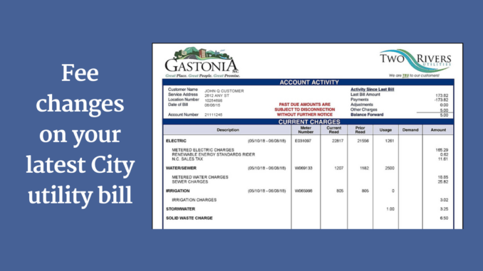 City/Two Rivers utility bill example