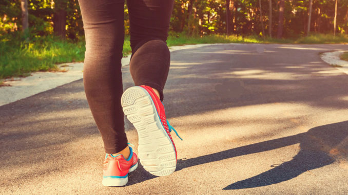 Walking on a greenway