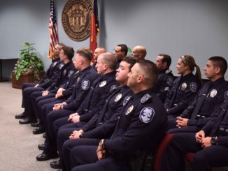 Police Chief Helton speaks at promotion and swearing in ceremony