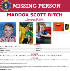 FBI poster with reward