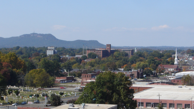 Aerial photo of west Gastonia and Crowders Mountain