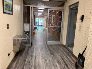 New flooring in hallway