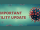 Important Utility Update with coronavirus image