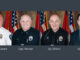 Individual photos of four police officers