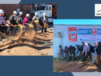 City leaders turn ceremonial shovels of dirt at two locations