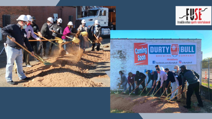 City leaders turn ceremonial shovels of dirt at two locations