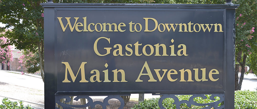 Welcome to Gastonia sign