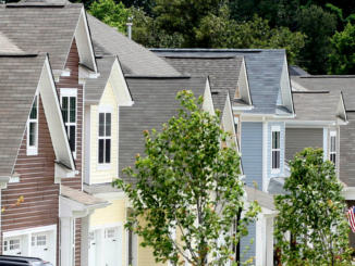 Side angle of residential homes