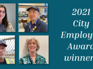 Photos of four City Employee Award winners