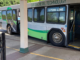 City bus with door open at Bradley Transit Station